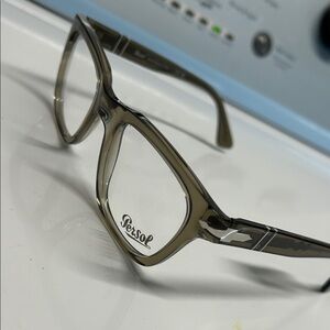 Persol Men's Brown Transparent Glasses